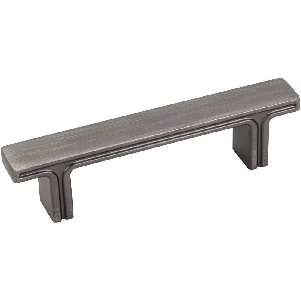 Jeffrey Alexander 867-3BNBDL 3" Center-to-Center Brushed Pewter Square Anwick Cabinet Pull