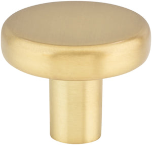 Elements 105BG 1-1/4" Diameter Brushed Gold Gibson Cabinet Knob