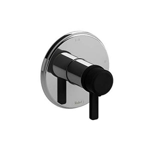 Riobel TMMRD23JCBK 2-Way Thermostatic/Pressure Balance Coaxial Valve Trim, Black Chrome — Bathroom Bathtub & Shower Diverter Valves