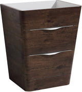 Fresca FCB8525RW Fresca Milano 26" Rosewood Modern Bathroom Cabinet