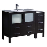 Fresca FCB62-3612ES-I Fresca Torino 48" Espresso Modern Bathroom Cabinets w/ Integrated Sink