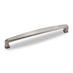 Jeffrey Alexander 1092-160BNBDL 160 mm Center-to-Center Brushed Pewter Square Milan 1 Cabinet Pull