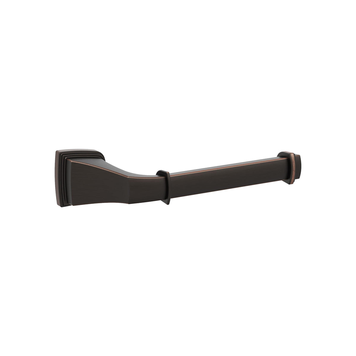 Amerock BH36031ORB Oil Rubbed Bronze Single Post Toilet Paper Holder 7-7/8 in. (200 mm) Length Toilet Tissue Holder Revitalize Bath Tissue Holder Bathroom Hardware Bath Accessories