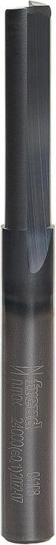 Freud Double Flute Straight Bit with Tico Hi-Density Carbide for Maximum Performance - 2 Cutters, 24000 RPM, 1" Height, 1/4" Diameter, 2-1/2" Length, 1/4" Shank - 04-108