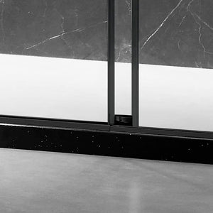 Elegant 60'' * 70'' Frameless Shower Door Hardware Finish in Brushed Nickel