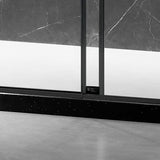 Elegant 66'' * 76'' Frameless Shower Door (Brushed Nickel)