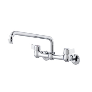 Gerber G0042630 Chrome Classics Two Handle Wall Mount Kitchen Faucet W/ 12