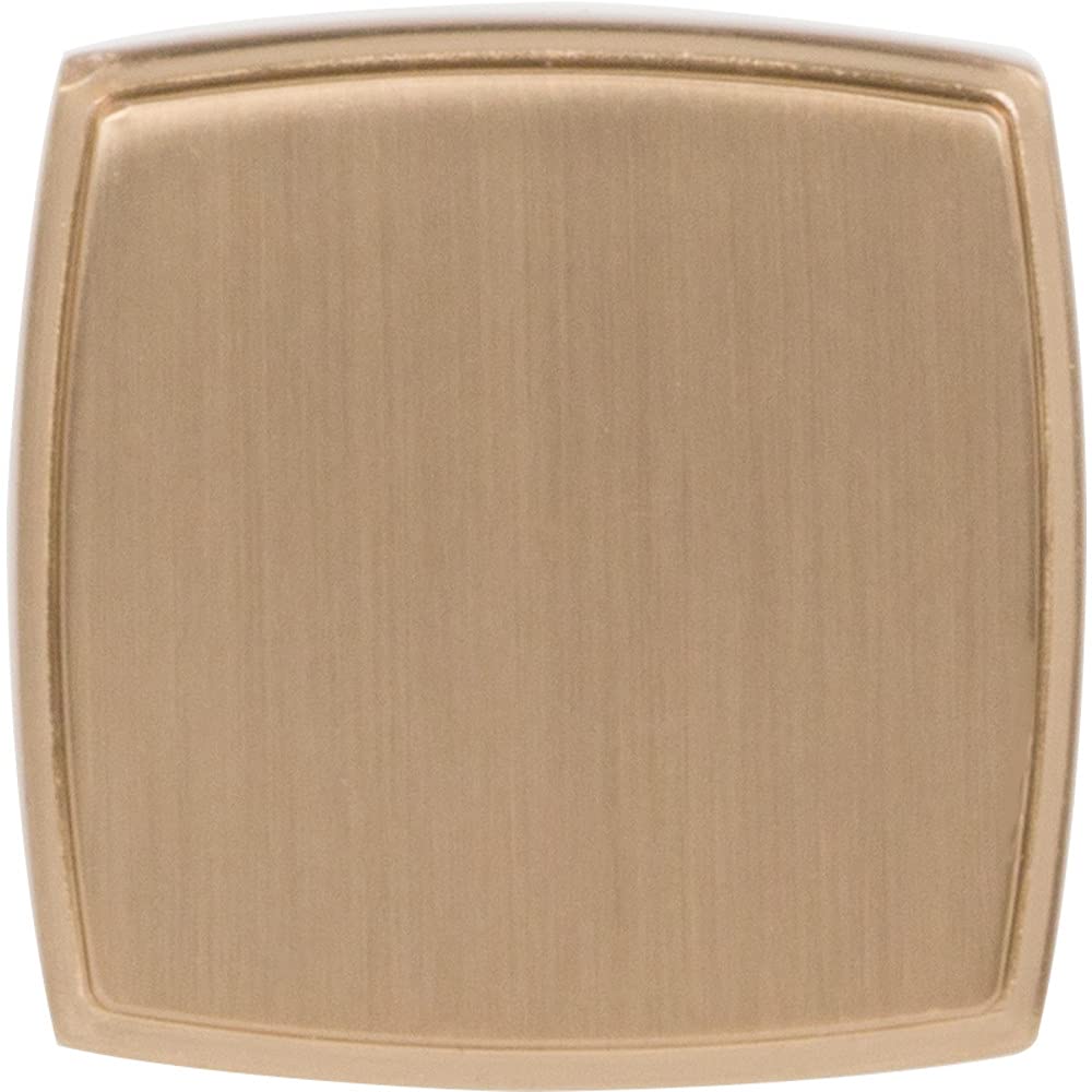 Jeffrey Alexander 141SBZ 1-1/4" Overall Length Satin Bronze Square Renzo Cabinet Knob