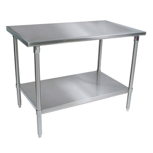 John Boos ST6-30108SSK 108" x 30" Flat Top Work Table