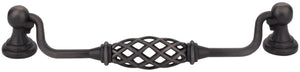 Jeffrey Alexander 749-160DACM 160 mm Center-to-Center Gun Metal Birdcage Tuscany Drop & Ring Pull