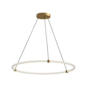 Kuzco PD24748-BG BRUNI 4 LAYER 40" PENDANT BRUSHED GOLD 120" WIRE 120V TRIAC/ELV LED 3000K 90CRI 57W