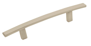 Amerock Cabinet Pull Satin Nickel 3-3/4 inch (96 mm) Center to Center Cyprus 1 Pack Drawer Pull Drawer Handle Cabinet Hardware