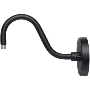 Capital Lighting 936303BK RLM 10 Inch Outdoor Goose Neck Wall Mount Black