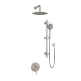 PULSE ShowerSpas 3006-BN-1.8GPM Brushed-Nickel Combo Shower System, 1.8 GPM