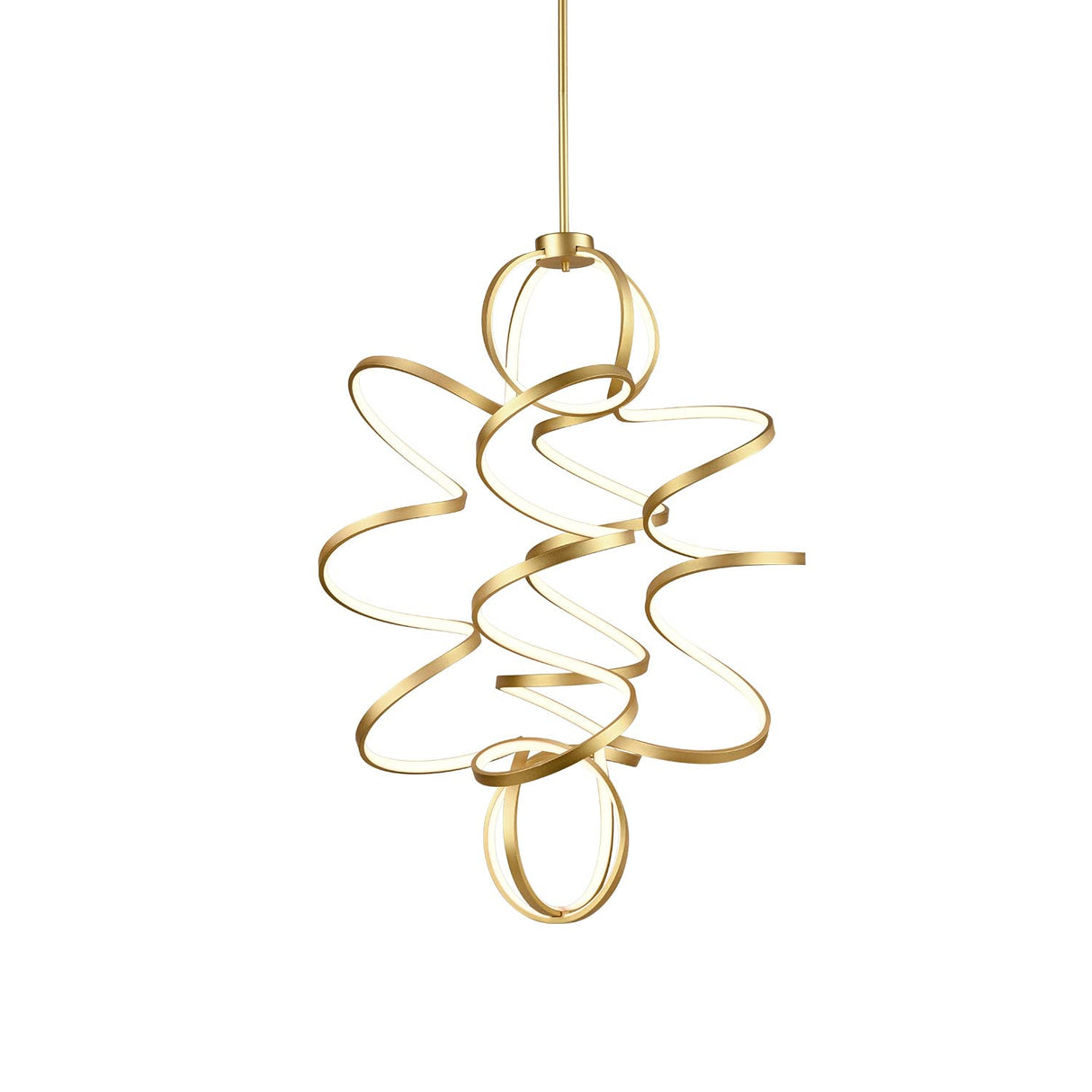 Kuzco CH93941-AN SYNERGY 41" CH Antique Brass 120V TRIAC/ELV LED 3000K 90CRI 200W