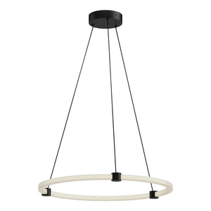 Kuzco PD24724-BK BRUNI 24" PENDANT TEXTURED BLACK 120" WIRE 120V TRIAC/ELV LED 3000K 90CRI 31W