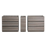 Fresca FCB93-361236RW-D Fresca Lazzaro 84" Rosewood Free Standing Double Sink Modern Bathroom Cabinet