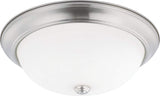 Capital Lighting 214731BN Bates 3 Light Flush Mount Brushed Nickel