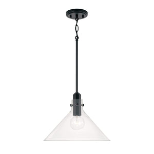 Capital Lighting 345811MB Greer 1 Light Pendant Matte Black