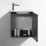 Fresca FCB8003BW-I Fresca Valencia 20" Black Wall Hung Modern Bathroom Vanity