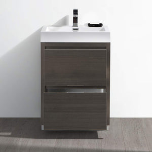 Fresca FCB8424WH-I Fresca Valencia 24" Glossy White Free Standing Modern Bathroom Vanity