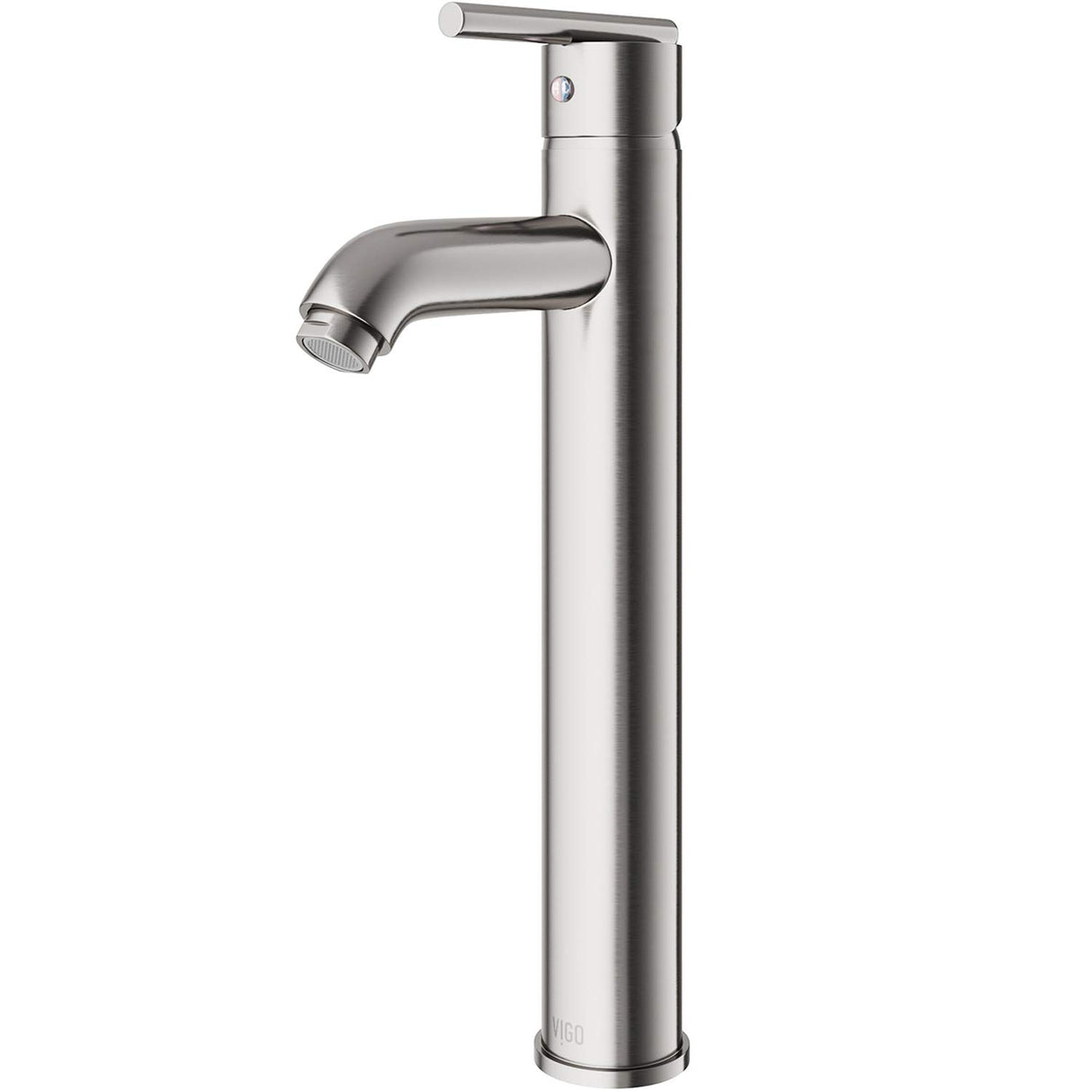 VIGO Seville 13 inch H Single Hole Single Handle Bathroom Faucet in Brushed Nickel - Vessel Sink Faucet VG03009BN