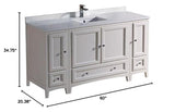 Fresca FCB20-123612AW-CWH-U Cabinets with Top and Sink