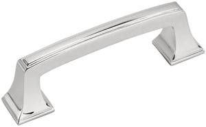 Amerock Cabinet Pull Polished Chrome 3 inch (76 mm) Center to Center Mulholland 1 Pack Drawer Pull Drawer Handle Cabinet Hardware