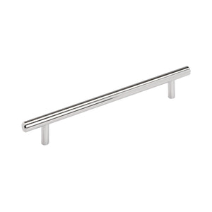 Amerock Cabinet Pull Polished Chrome 7-9/16 inch (192 mm) Center to Center Bar Pulls 1 Pack Drawer Pull Drawer Handle Cabinet Hardware