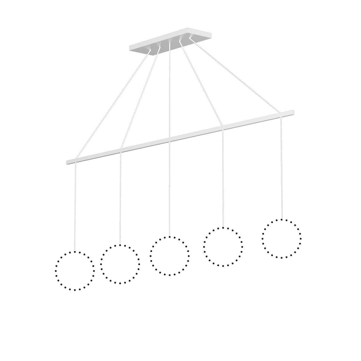 Kuzco CNL5AC-WH 5 Head LINEAR-PENDANT CANOPY SSL/SVT White