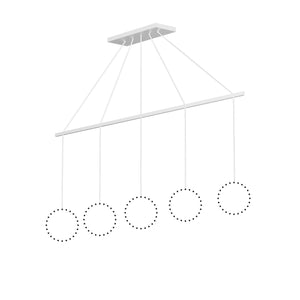 Kuzco CNL5AC-WH 5 Head LINEAR-PENDANT CANOPY SSL/SVT White