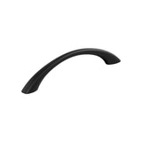 Amerock BP37231FB Matte Black Cabinet Pull 5-1/16 inch (128mm) Center-to-Center Cabinet Hardware Vaile Furniture Hardware Drawer Pull