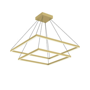 Kuzco CH88232-BG PIAZZA 2 LAYER 32" CHANDELIER BG TEXTURED DOWN ONLY 930 TRIAC 120 116W
