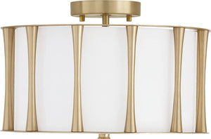 Capital Lighting 244631MA Bodie 3 Light Dual Mount Semi-Flush/Pendant Matte Brass