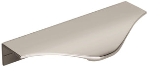 Amerock Cabinet Edge Pull Polished Nickel 4-3/16 inch (106 mm) Center to Center Aloft 1 Pack Drawer Pull Drawer Handle Cabinet Hardware