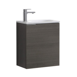 Fresca FCB8003GO-I Fresca Valencia 20" Gray Oak Wall Hung Modern Bathroom Vanity