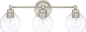 Capital Lighting 121131PN-426 Mid Century 3 Light Vanity Polished Nickel