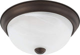 Capital Lighting 219021BZ Bates 2 Light Flush Mount Bronze