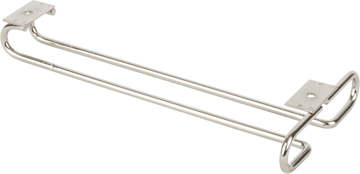 Hardware Resources STEM1-SN-R Satin Nickel Under Cabinet Stemware Rack