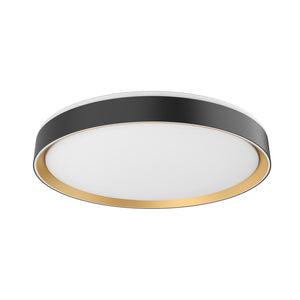 Kuzco FM43920-BK/GD ESSEX 20" FLUSH MOUNT BLACK OUTER GOLD INNER 42W 120VAC LED 3000K 90CRI