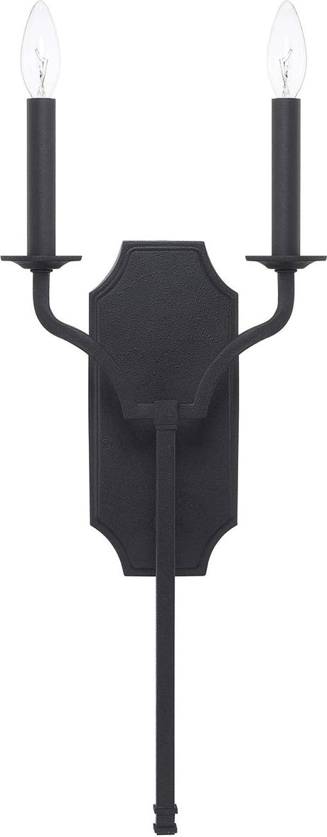 Capital Lighting 619821BI Ravenwood 2 Light Sconce Black Iron