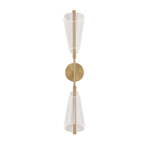 Kuzco WS62629-BG/LG MULBERRY 29" WS BRUSHED GOLD LIGHT GUIDE  31W LED 90 3000K DC LED