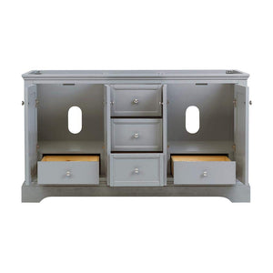 Fresca FCB2460GRV Fresca Windsor 60" Gray Textured Traditional Double Sink Bathroom Cabinet