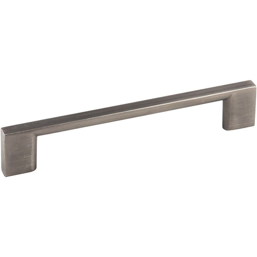 Jeffrey Alexander 635-128BNBDL 128 mm Center-to-Center Brushed Pewter Square Sutton Cabinet Bar Pull