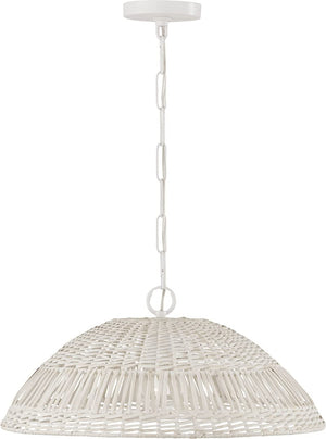 Capital Lighting 347511HH Naomi 1 Light Pendant Chalk White