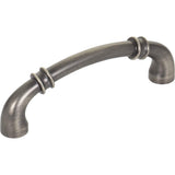 Jeffrey Alexander 445-96BNBDL 96 mm Center-to-Center Brushed Pewter Marie Cabinet Pull