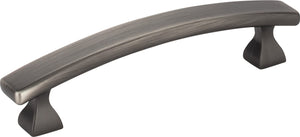 Elements 449-96BNBDL 96 mm Center-to-Center Brushed Pewter Square Hadly Cabinet Pull