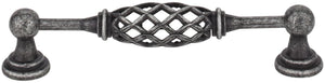 Jeffrey Alexander 749-128B-DBAC 128 mm Center-to-Center Brushed Oil Rubbed Bronze Birdcage Tuscany Cabinet Pull