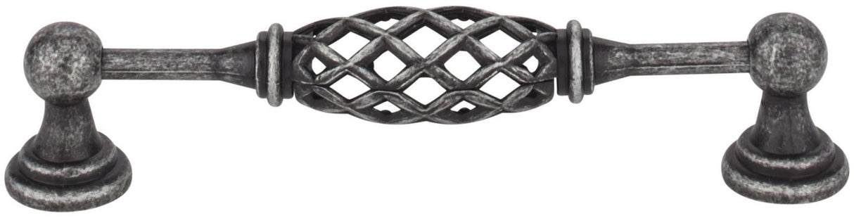 Jeffrey Alexander 749-128B-DACM 128 mm Center-to-Center Gun Metal Birdcage Tuscany Cabinet Pull