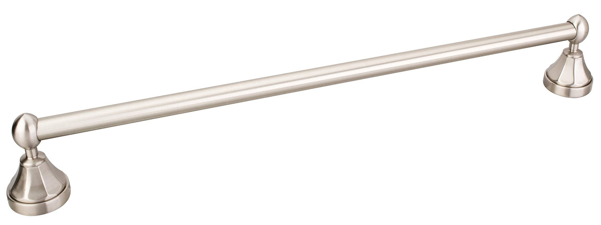 Elements BHE3-04SN-R Newbury Satin Nickel 24" Single Towel Bar - Retail Packaged